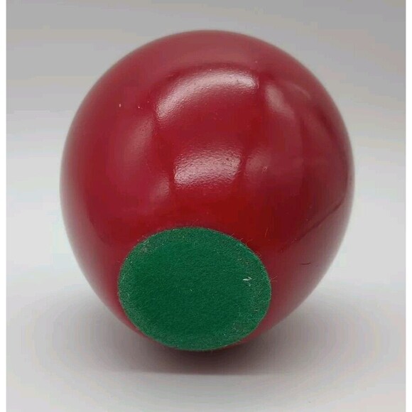 Red Apple Paperweight Marble Alabaster Stone unmarked, Teacher Appreciation - Picture 9 of 9